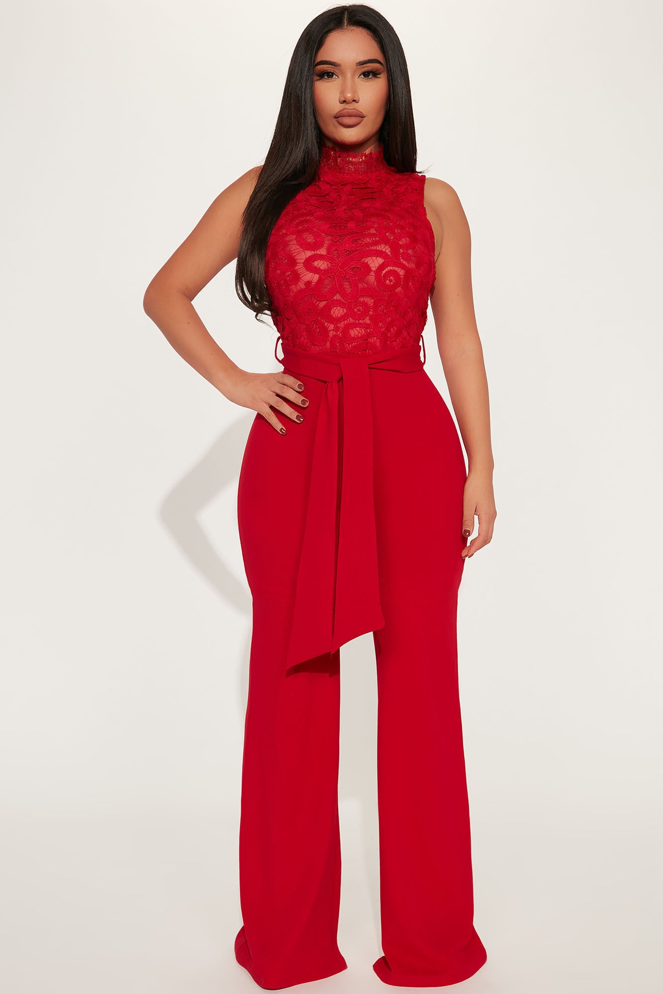 Fashion nova lace jumpsuit sales
