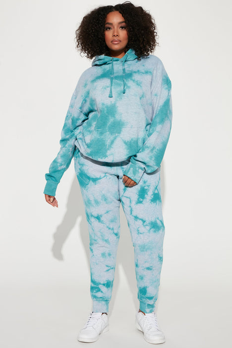tie dye hoodie sweatpants set