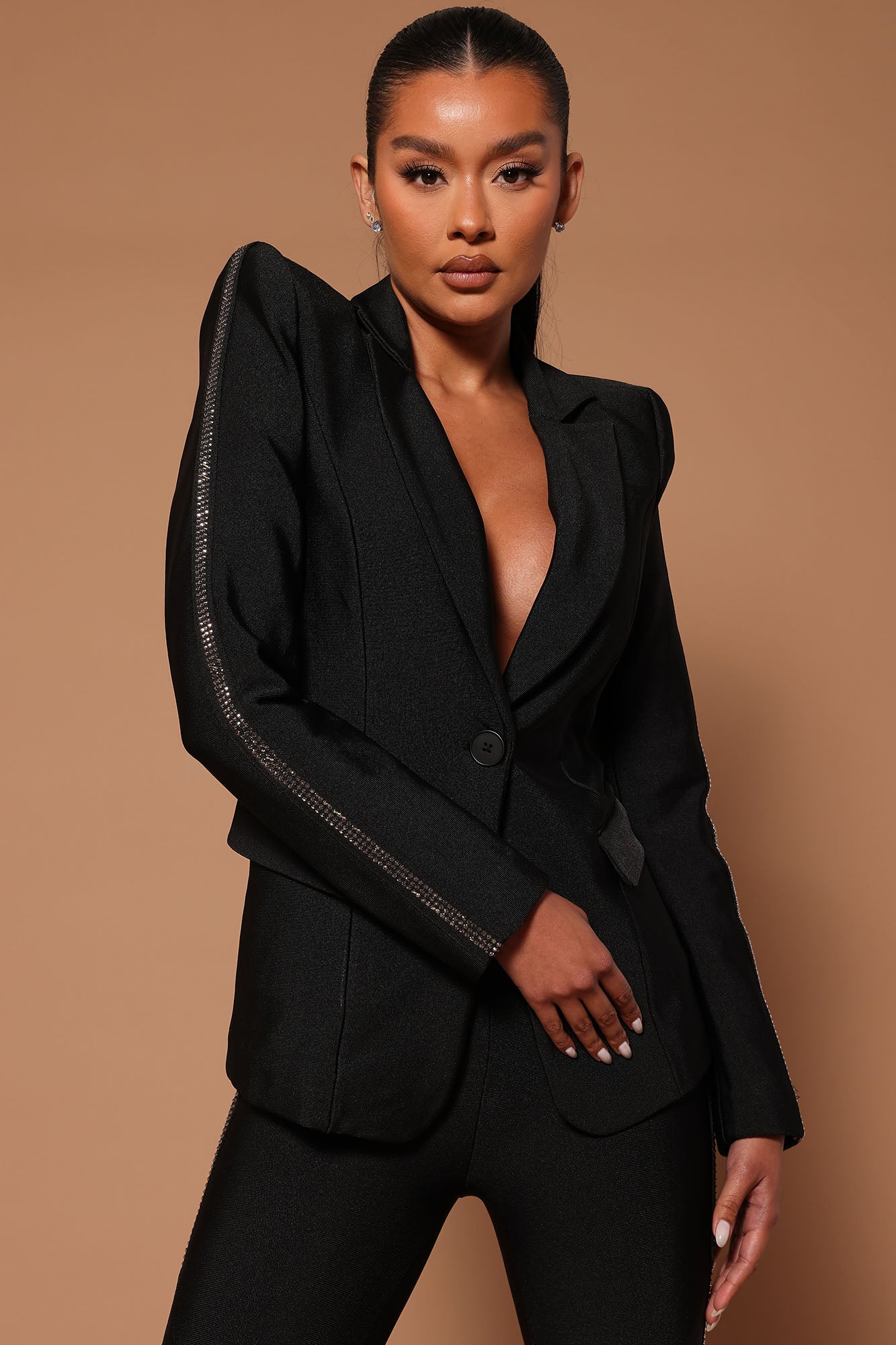 Rhinestone sale blazer womens