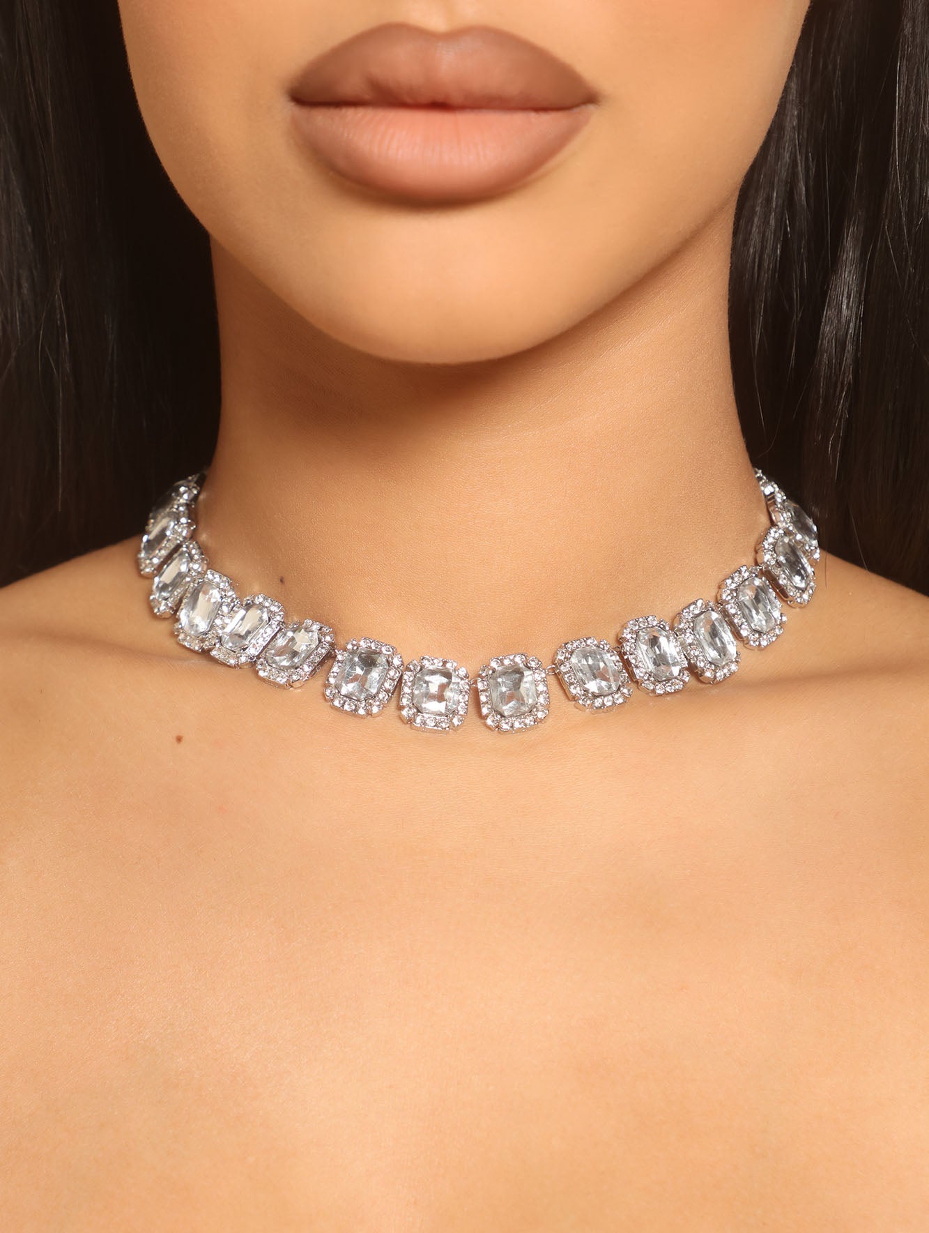 Ice Princess Choker Necklace Silver