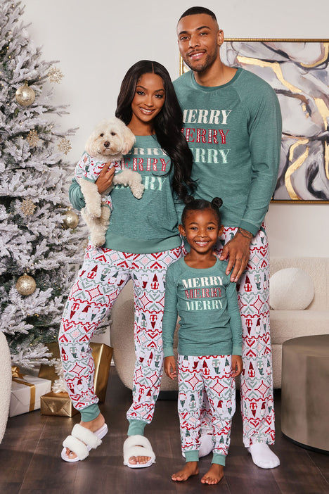 Christmas store pajamas green