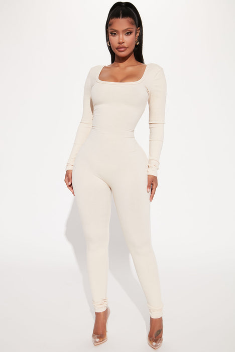 Ladies cheap cream jumpsuits