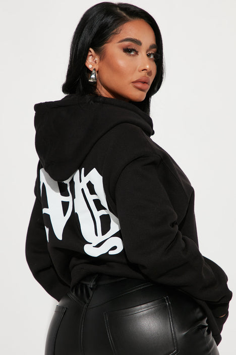 New York Attitude Graphic Hoodie Black Fashion Nova Screens