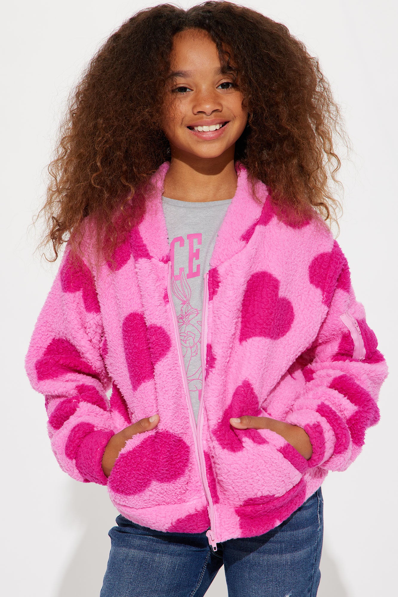 Pink warm jackets online
