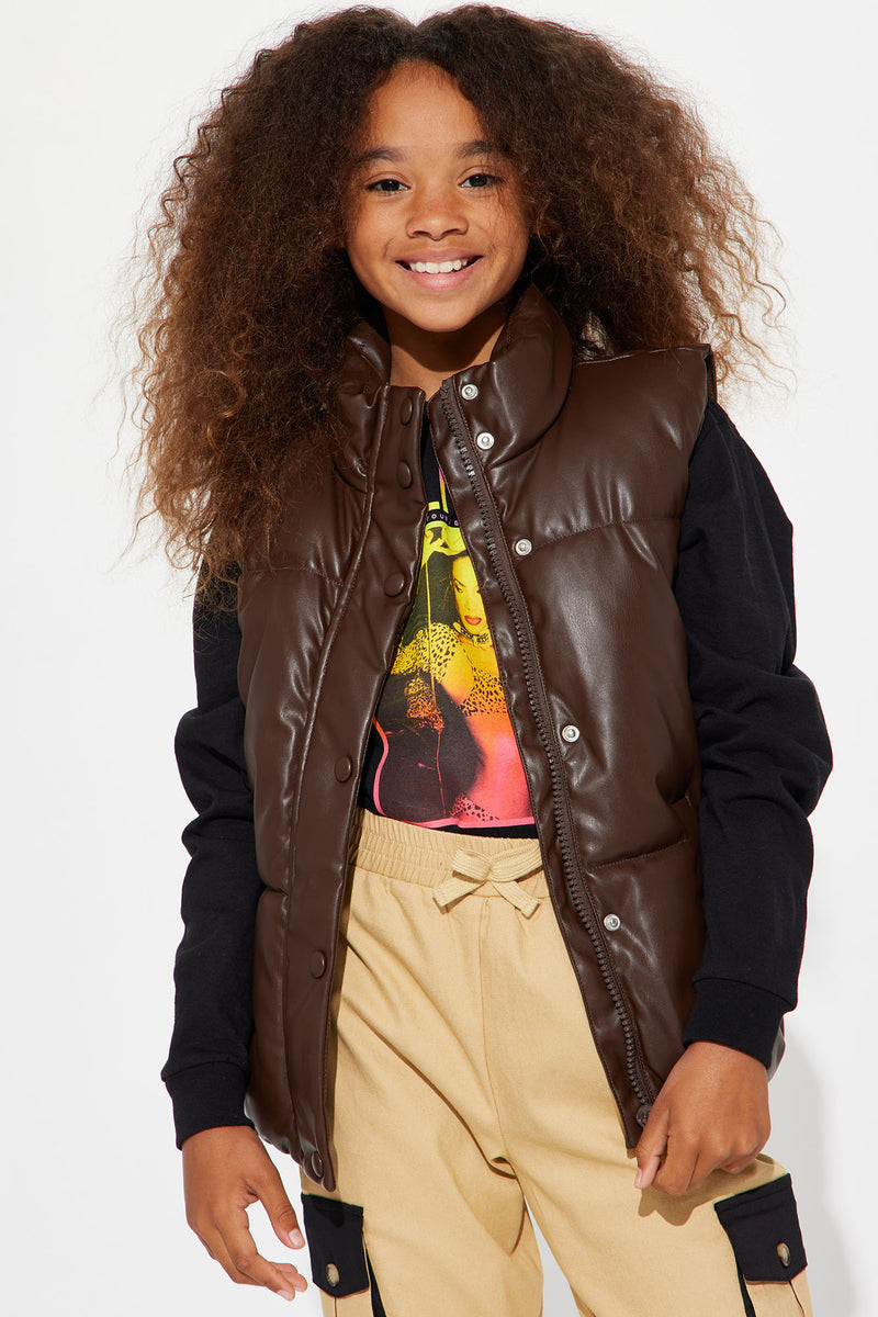 Mini If You Had My Love Puffer Vest - Chocolate | Fashion Nova, Kids ...