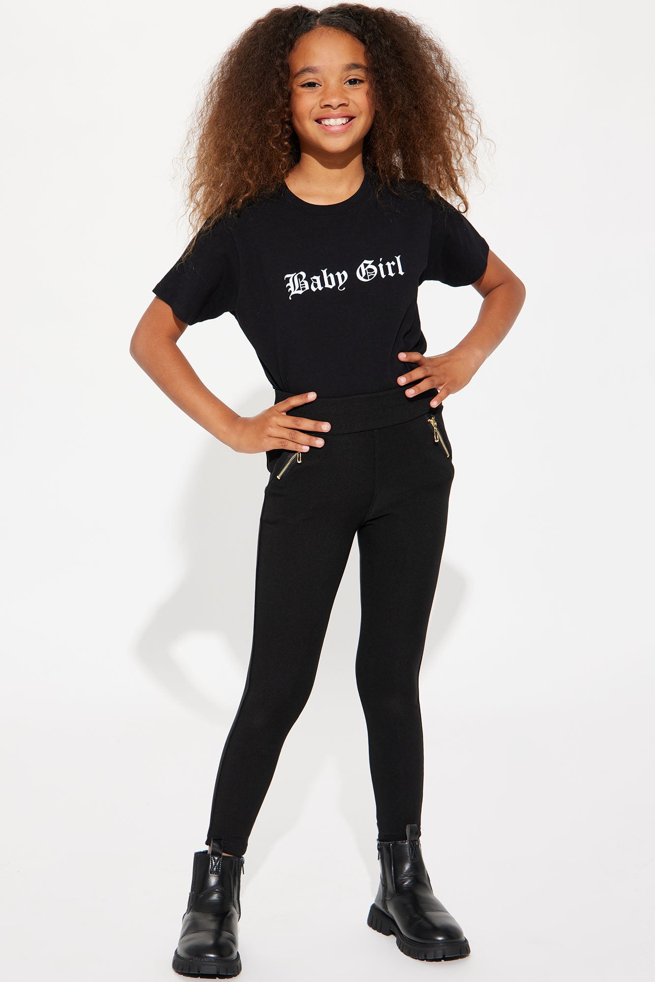 Black leggings for baby outlet girl