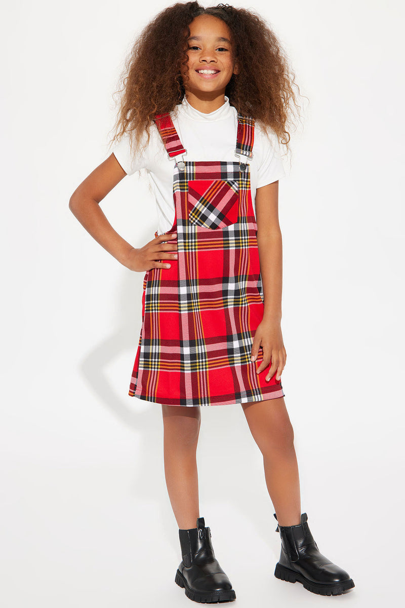 Mini Chasing A Feeling Skirtall - Red/combo | Fashion Nova, Kids Shorts ...