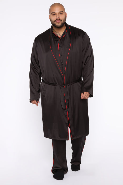 Evening Satin Robe Black Fashion Nova Mens Sleepwear