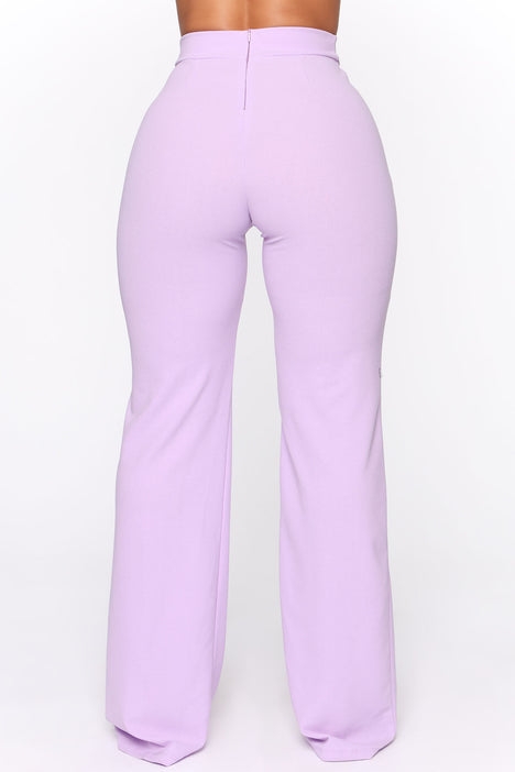 Victoria High Waisted Dress Pants Lavender