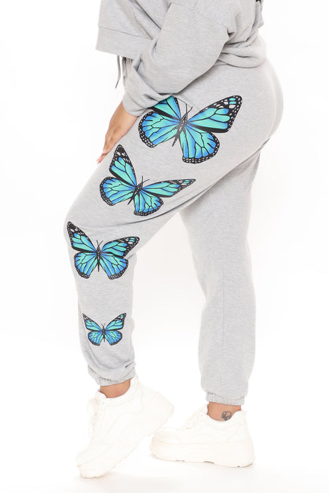 Butterfly joggers 2025 fashion nova