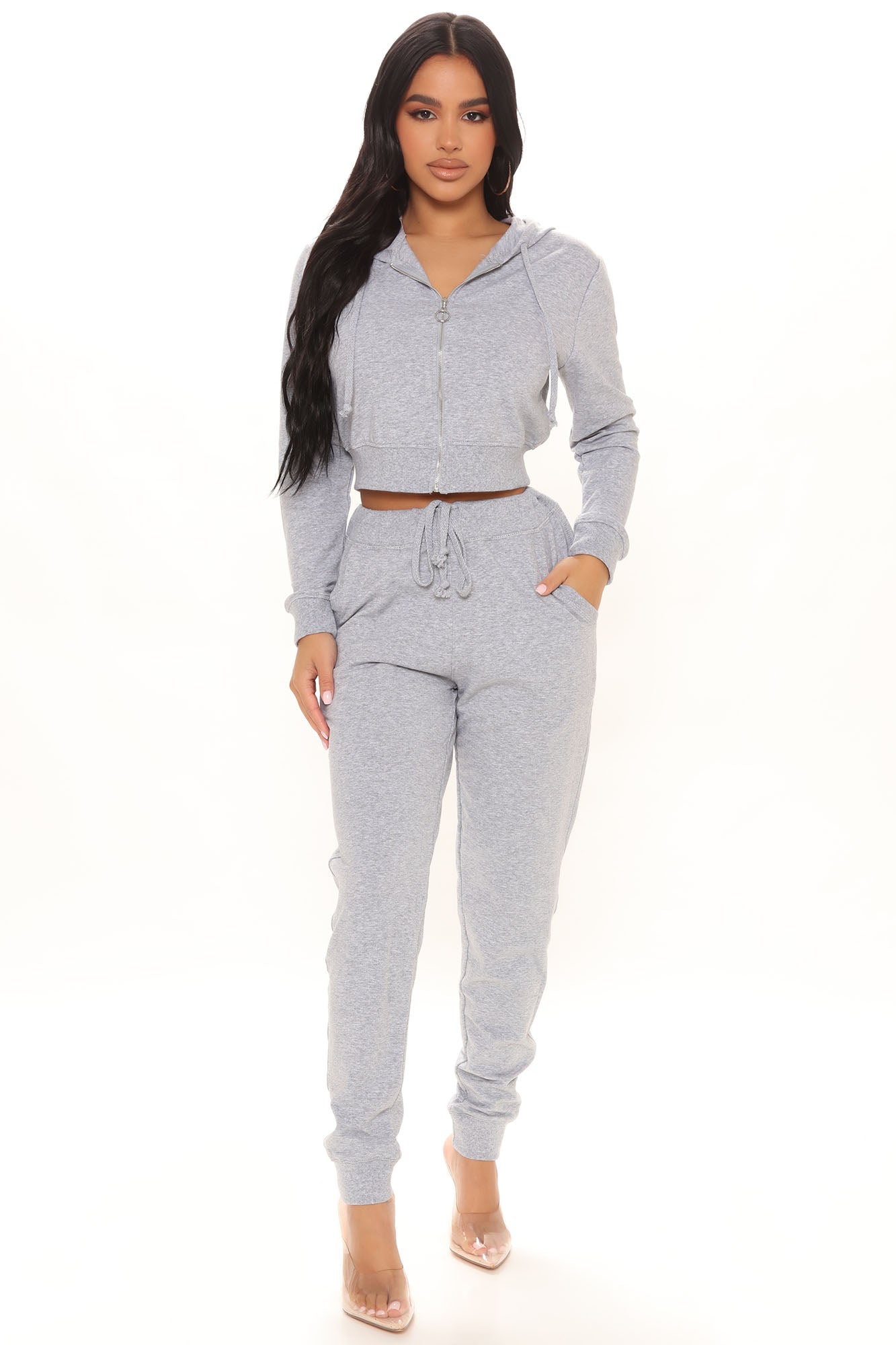 Latest And Greatest French Terry Jogger Heather Grey