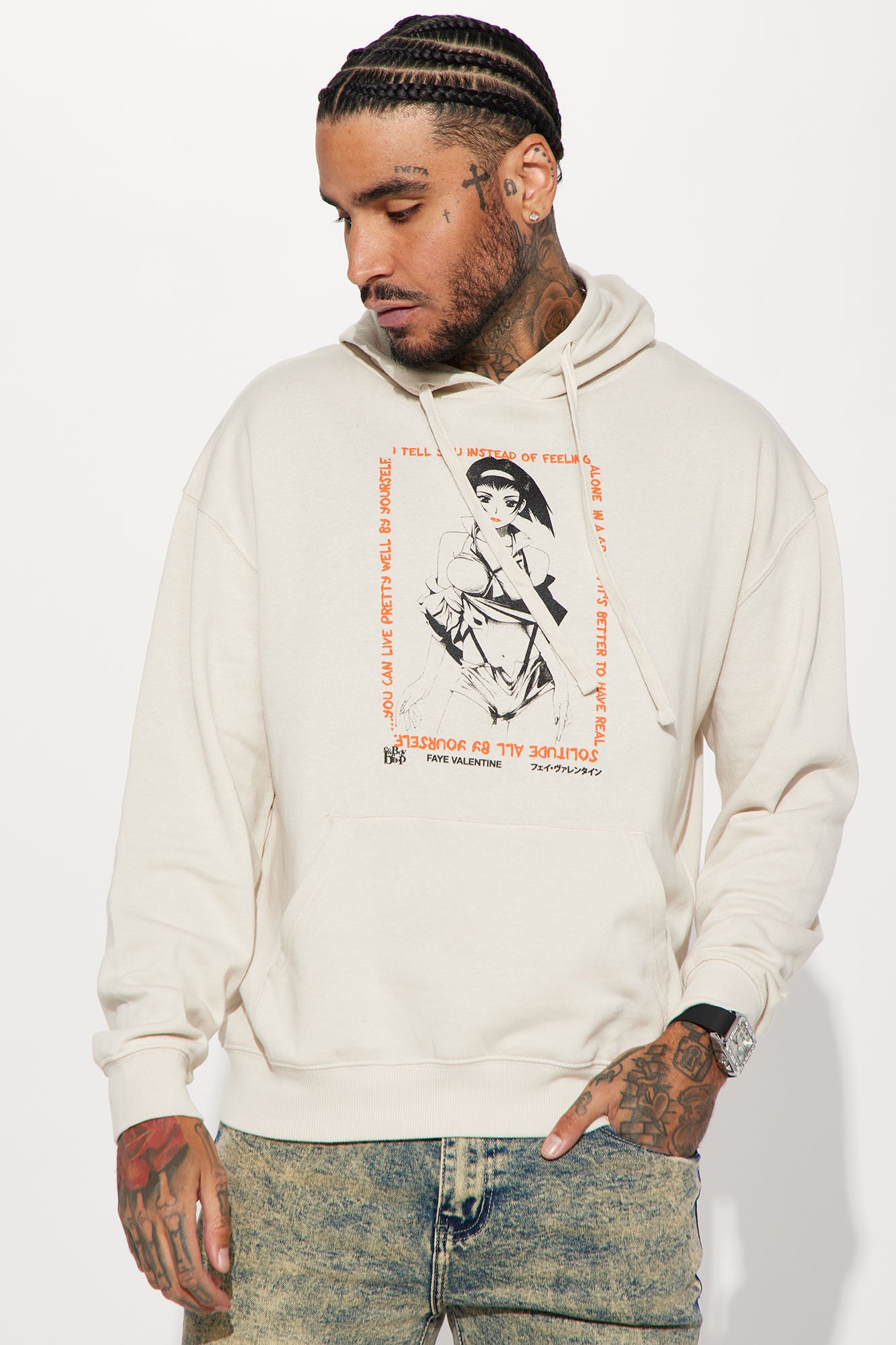 Cowboy Bebop Faye Valentine Hoodie Sand