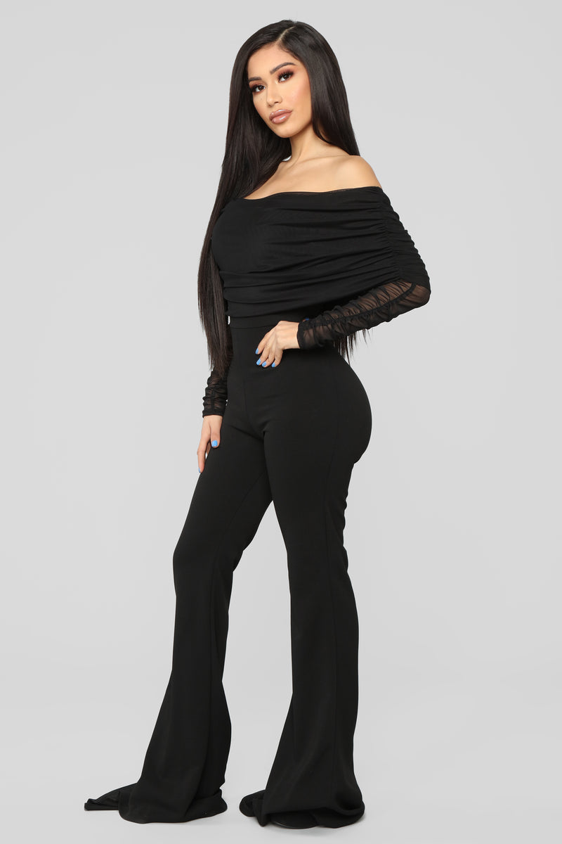 Kendall Ruched Jumpsuit - Black | Fashion Nova, Jumpsuits | Fashion Nova