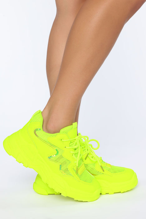 Free neon yellow top shoes