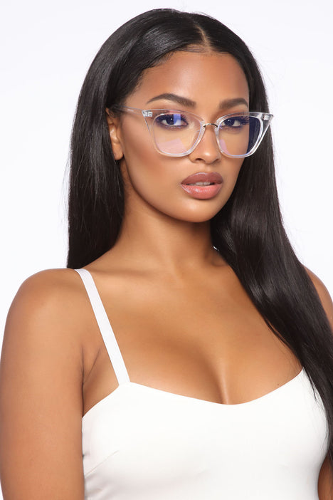 More Than You Know Blue Light Glasses - Clear, Fashion Nova, Sunglasses