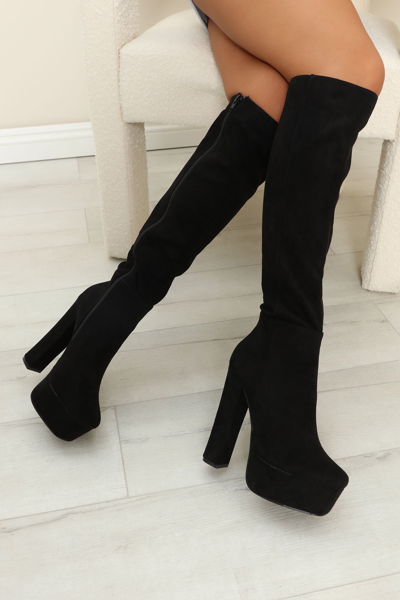Selfish Act Knee High Boots Black Fashion Nova Shoes
