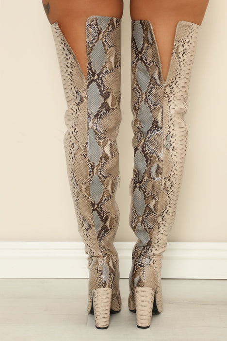 Multi color over the 2025 knee boots