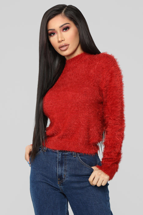 Fashion nova cheap red sweater