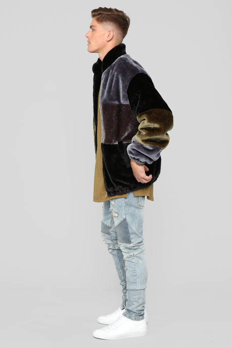 Danny Fur Jacket Multi Color Fashion Nova Mens Jackets