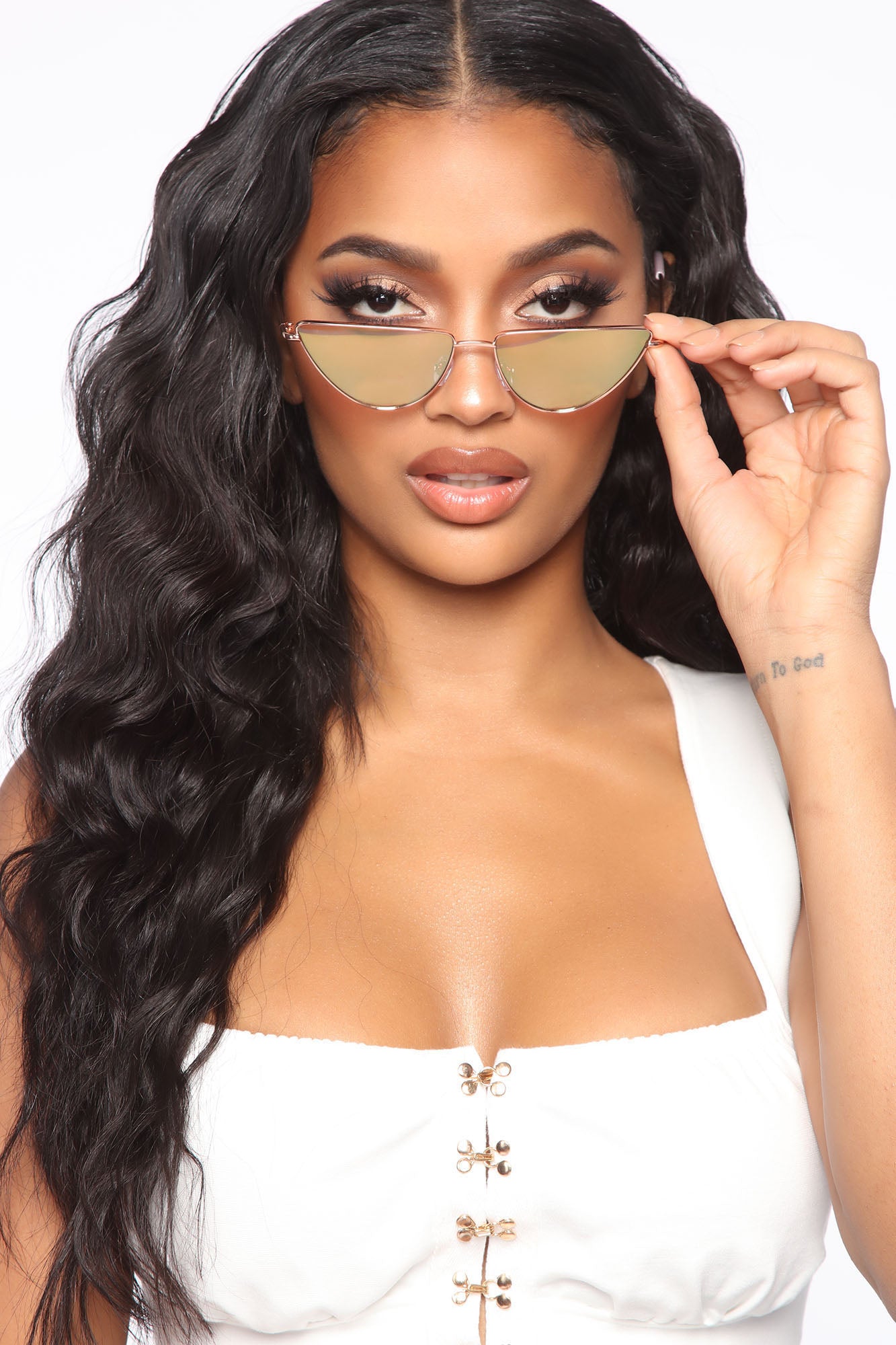 On A Roll Sunglasses Rose Gold