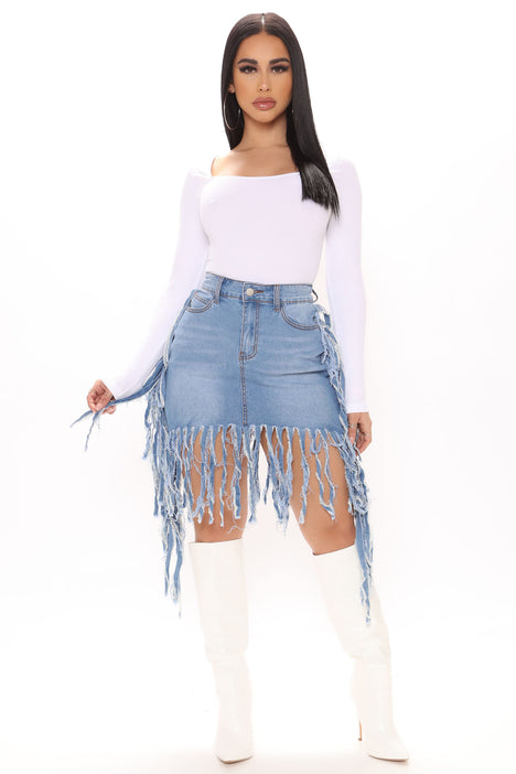Fringe skirt store fashion nova
