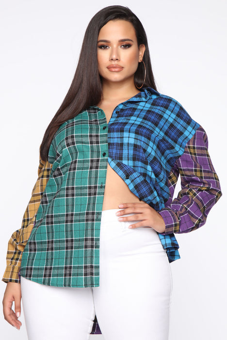 Everyday We Plaid Shirt Multi Color
