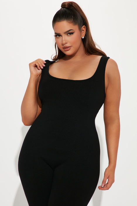 Nova Boost Snatched Jumpsuit - Black