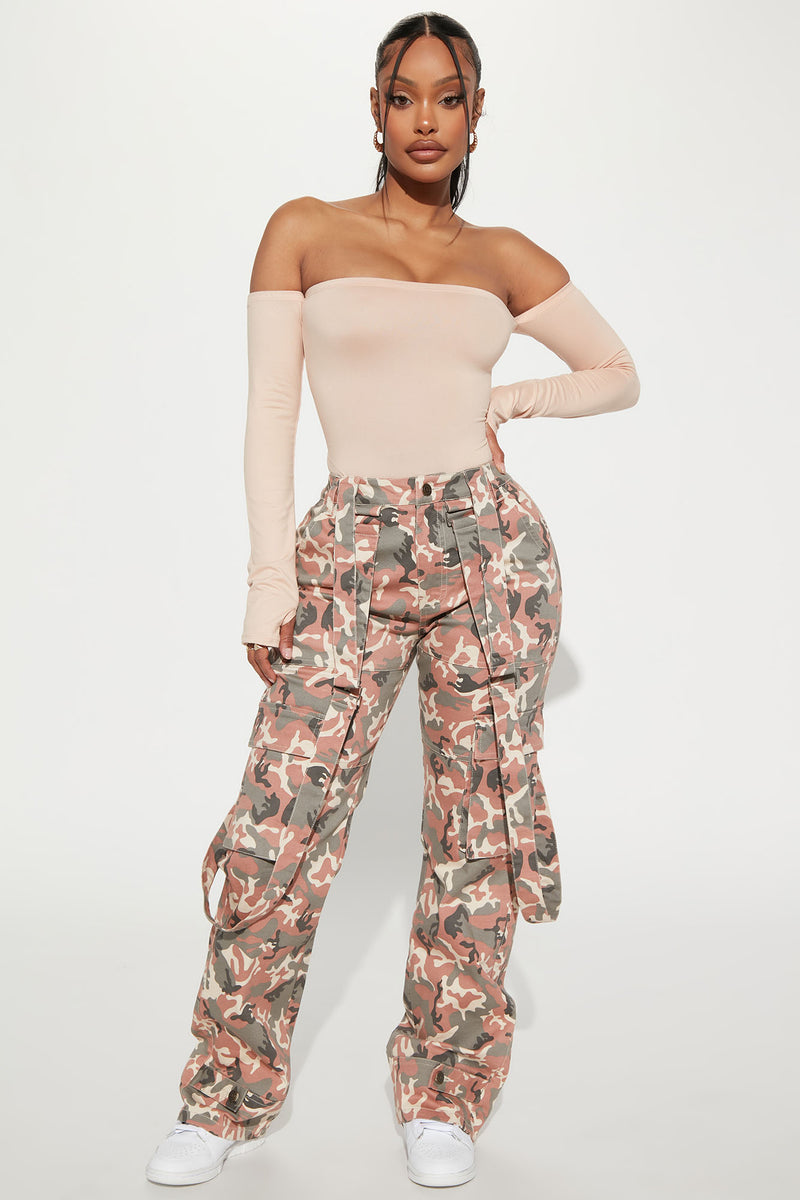 Night Owl Camo Cargo Pant - Pink/combo | Fashion Nova, Pants | Fashion Nova