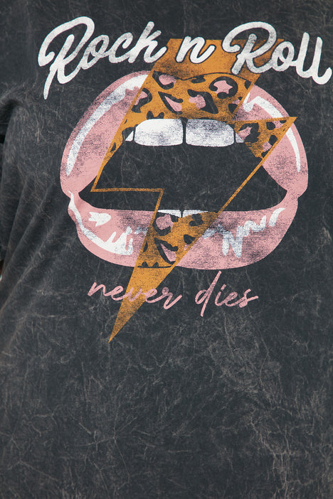 Rock and roll t shirt dress top