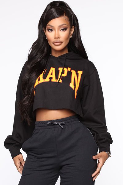 Cut front crop hoodie sales fashion nova