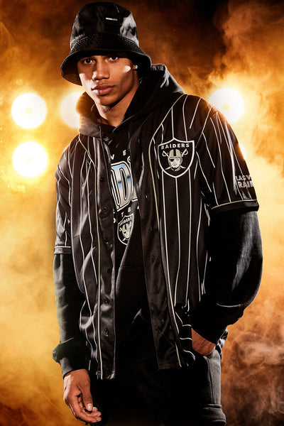 Raiders baseball style hotsell jersey