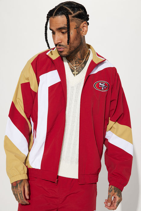 San Francisco 49ers Star Jacket Red combo Fashion Nova Mens