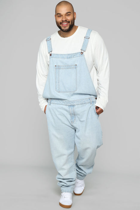 Mens light cheap blue overalls
