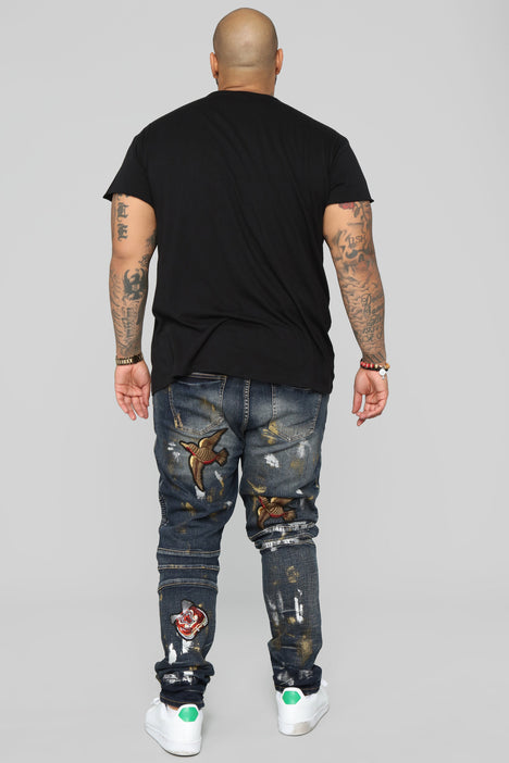 Gwen Moto Jeans Vintage Wash