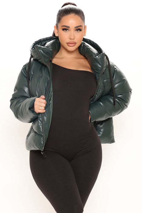 Dreaming Of Winter Nights Puffer Jacket Hunter