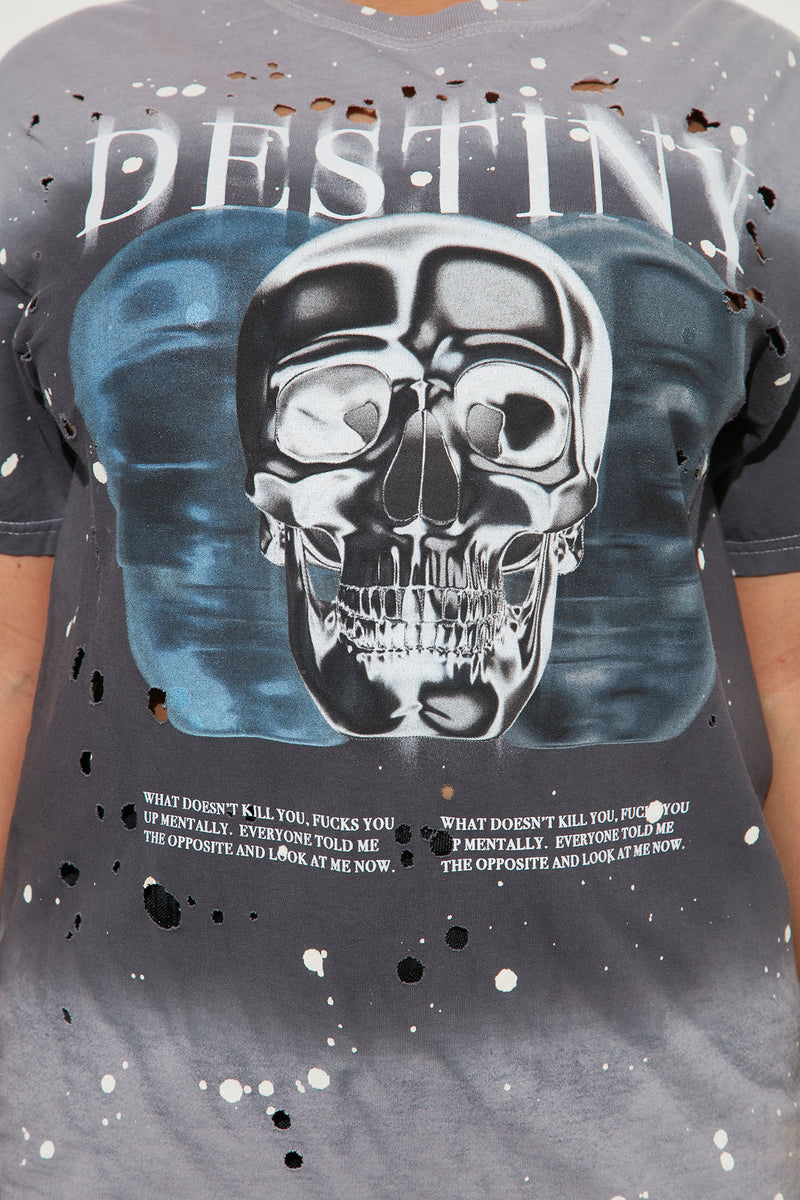 Destiny Washed Graphic Tee - Grey/combo | Fashion Nova, Screens Tops ...