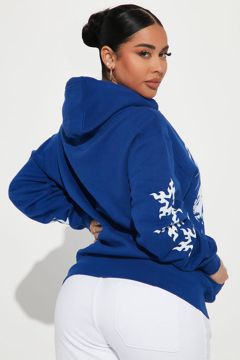 Blue hotsell hoodie women