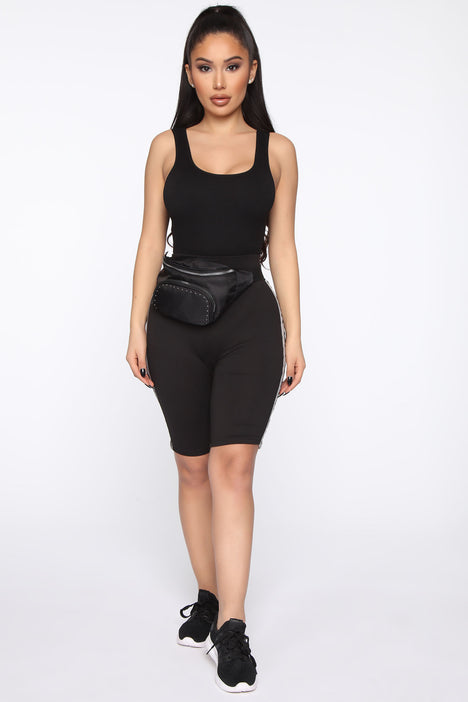 Fashion nova black biker shorts sale