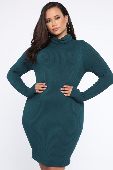 Turtleneck dress fashion nova sales
