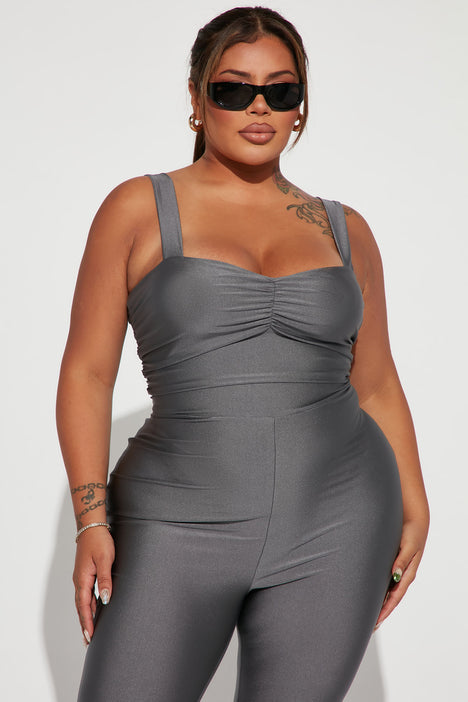 Selena Jumpsuit Charcoal