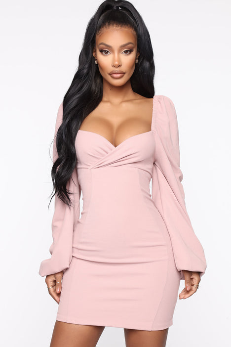 Light pink deals fashion nova dress