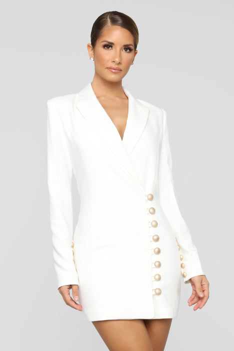White blazer fashion clearance nova