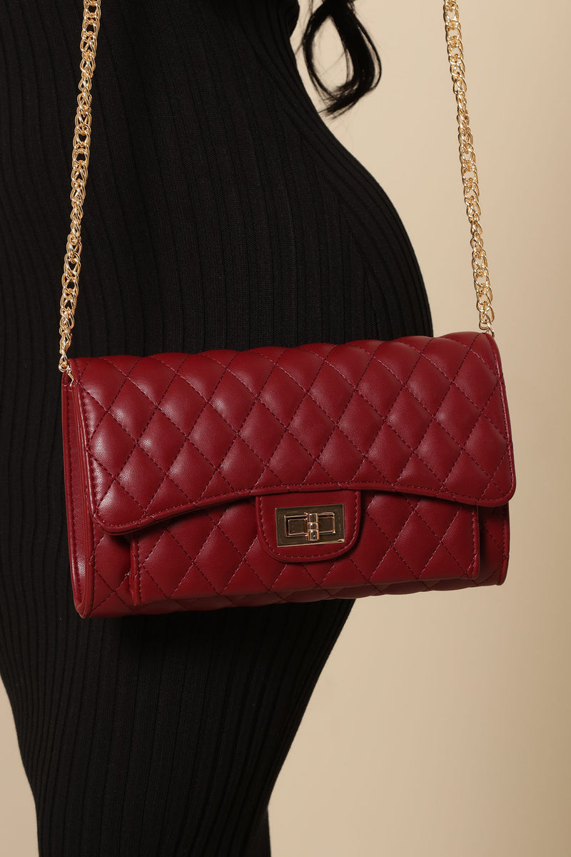 Cushion The Blow Crossbody Burgundy Fashion Nova, Handbags