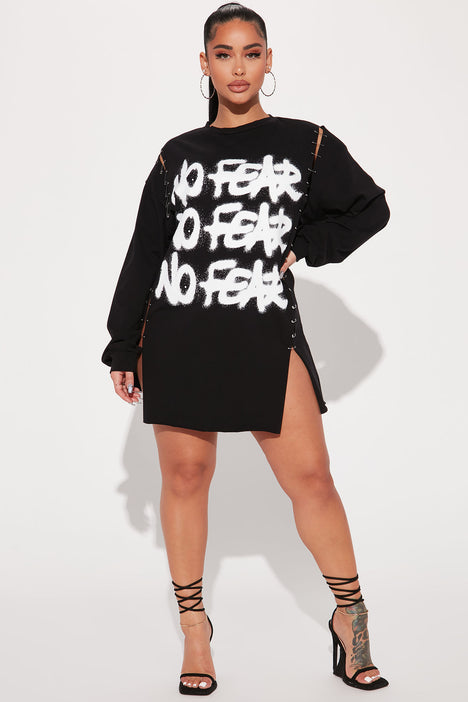 No Fear T Shirt Dress Black Fashion Nova Dresses Fashion Nova
