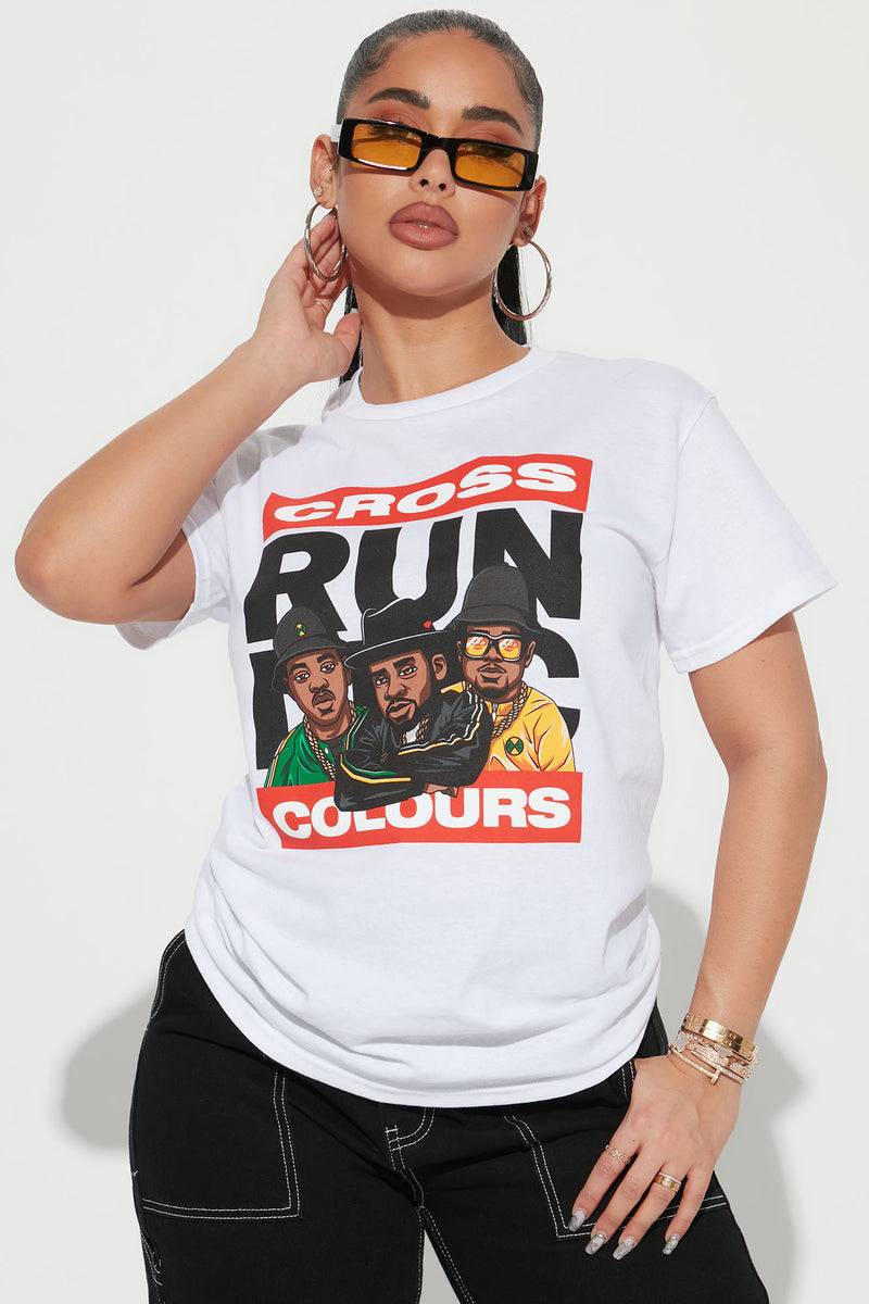 Run DMC Graphic TShirt White Fashion Nova, Screens Tops and