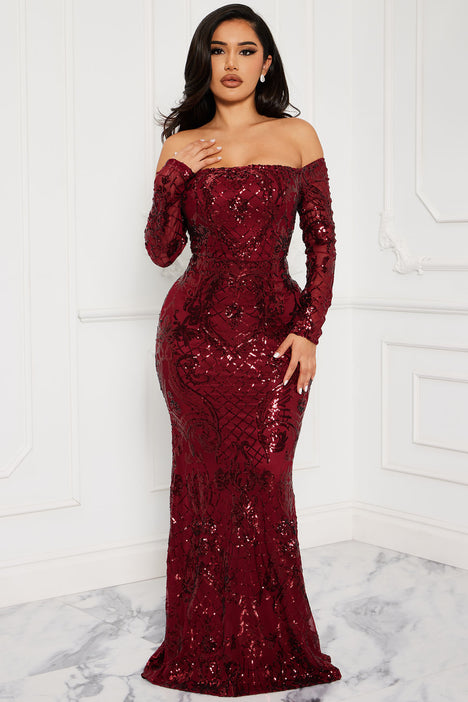 Maya burgundy dress store