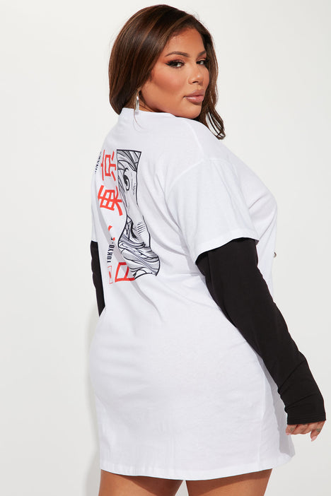 Anime t shirt dress clearance