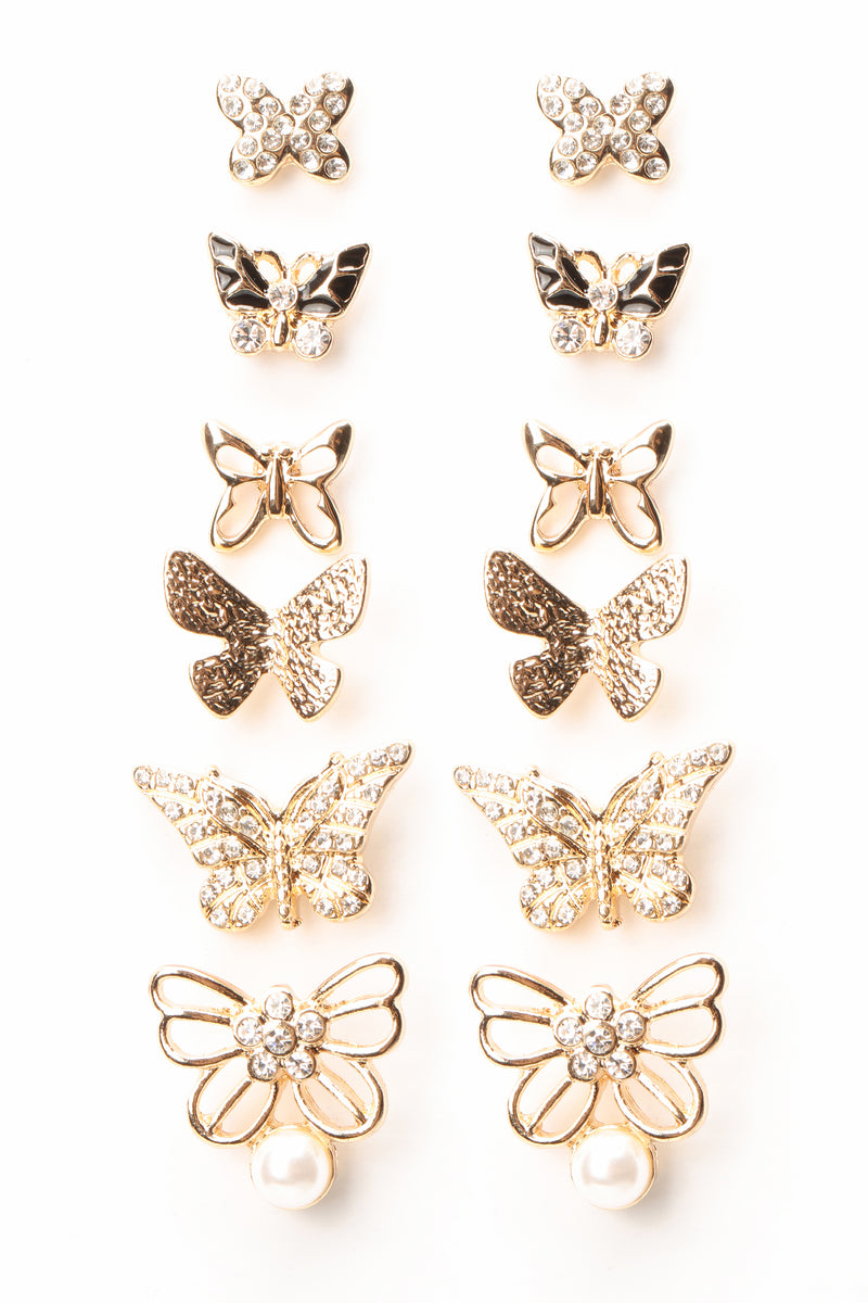 Let Look Fly Earring Set - Gold | Fashion Nova, Jewelry | Fashion Nova