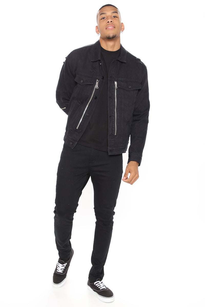 Cooper Denim Jacket Black Fashion Nova, Mens Jackets Fashion Nova