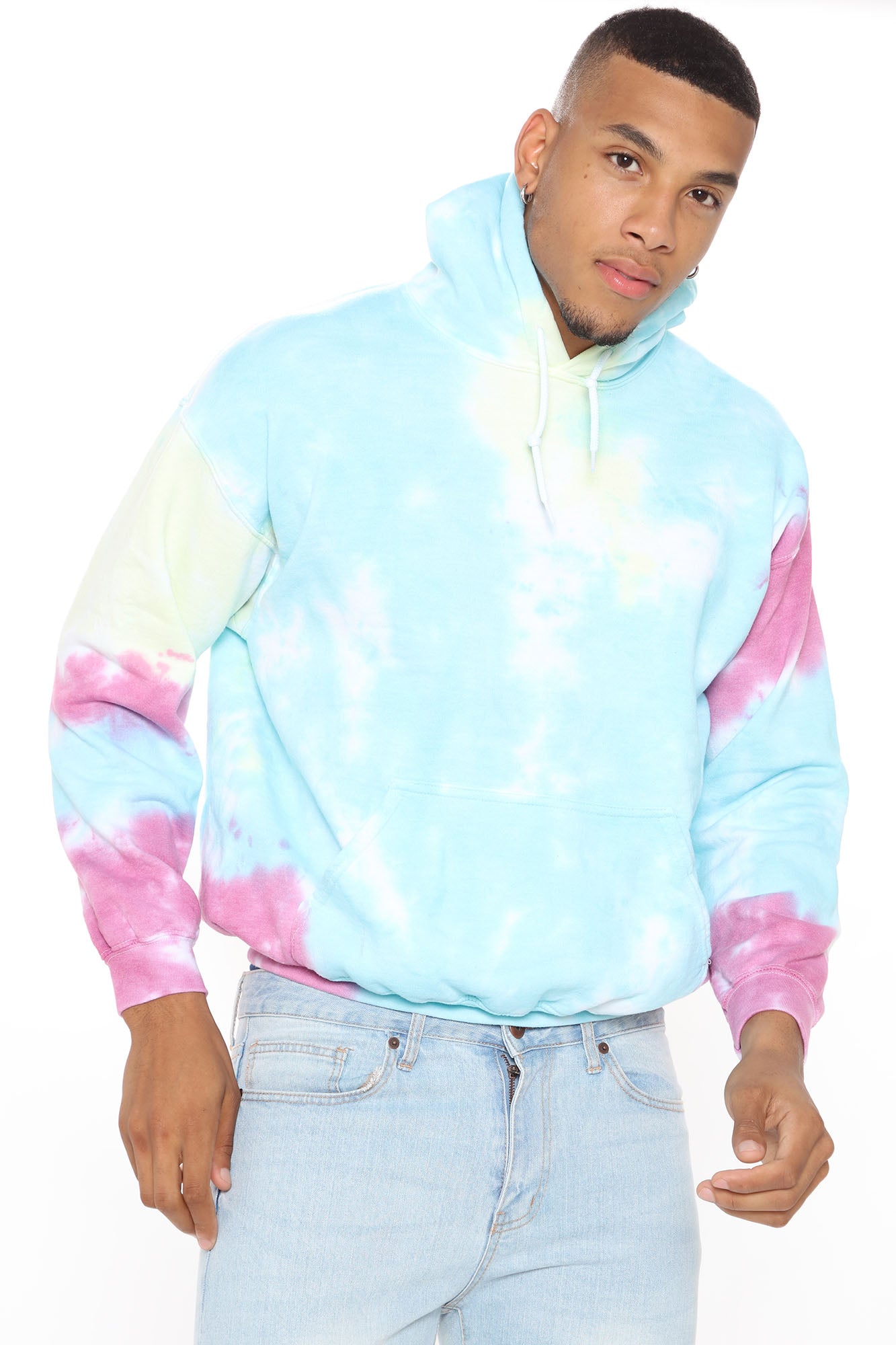 Cloud tie top dye sweatshirt